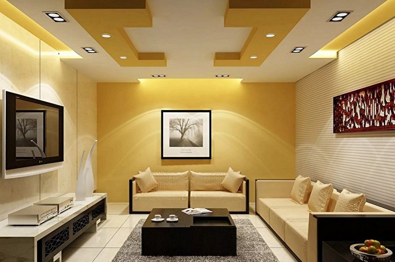 Design de sufragerie mică - Decor de tavan