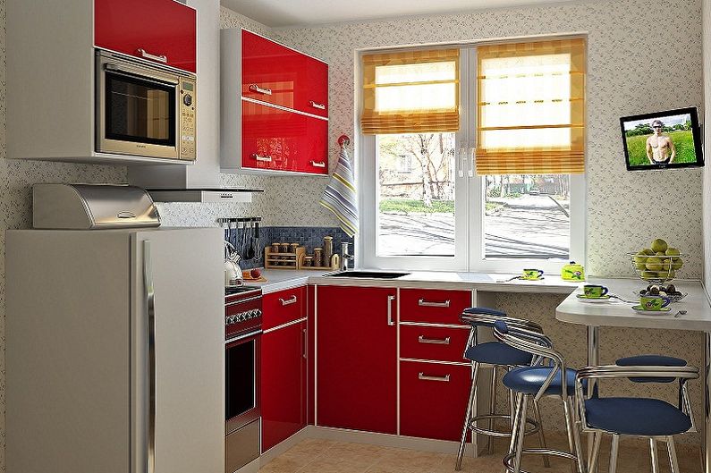 Design bucătărie mică - Mobilier