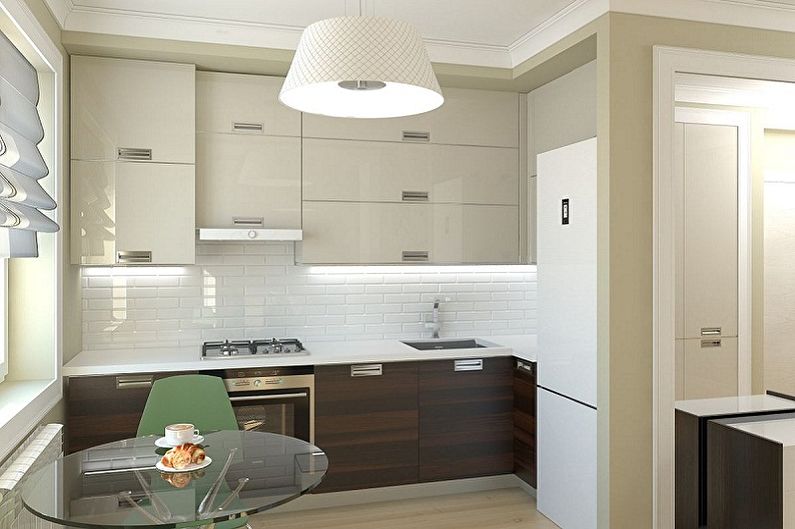 Lite kjøkken i stil med minimalisme - Interiørdesign