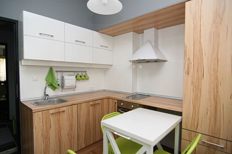 Diseño interior de una pequeña cocina - foto