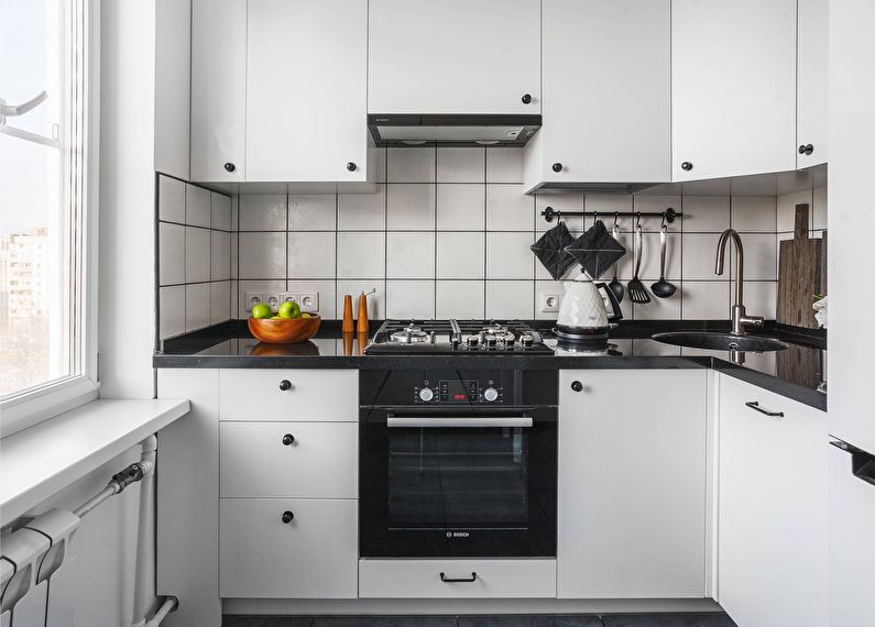 Design de interiores de uma pequena cozinha - foto