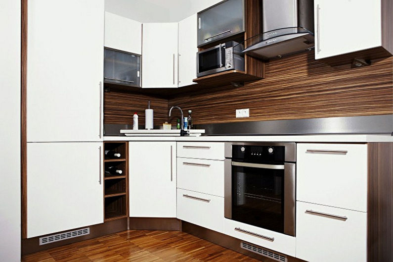 Interiørdesign av et lite kjøkken - foto