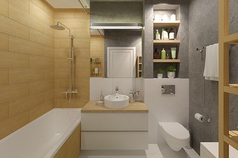 עיצוב חדר אמבטיה קטן - פריסה