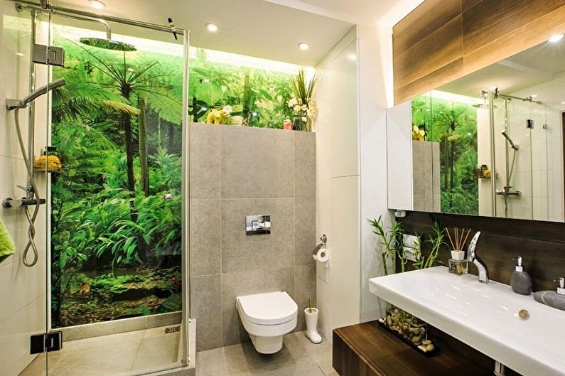 Majhna kopalnica v slogu Eco - notranje oblikovanje