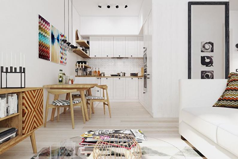 Apartamento Pequeno de Estilo Escandinavo - Design Interior