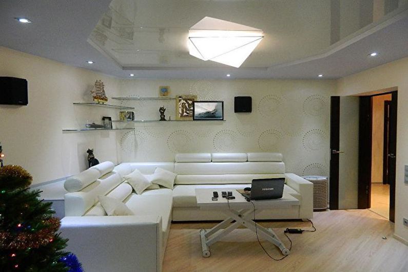Design av liten lägenhet - takfinish