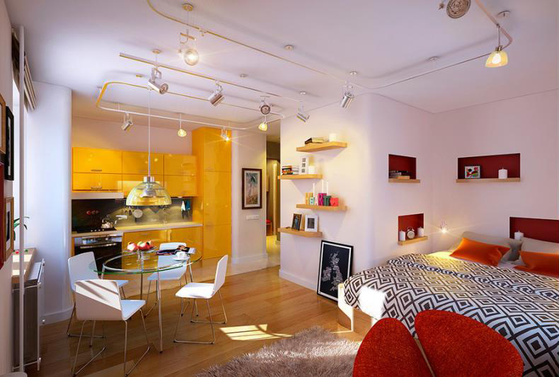 Design interior de apartamento pequeno - foto