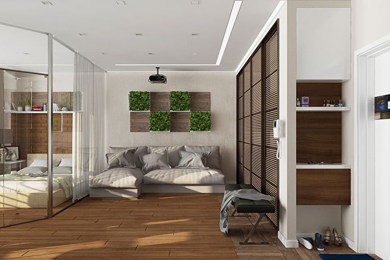 Design av en ett-rums lägenhet för en tjej