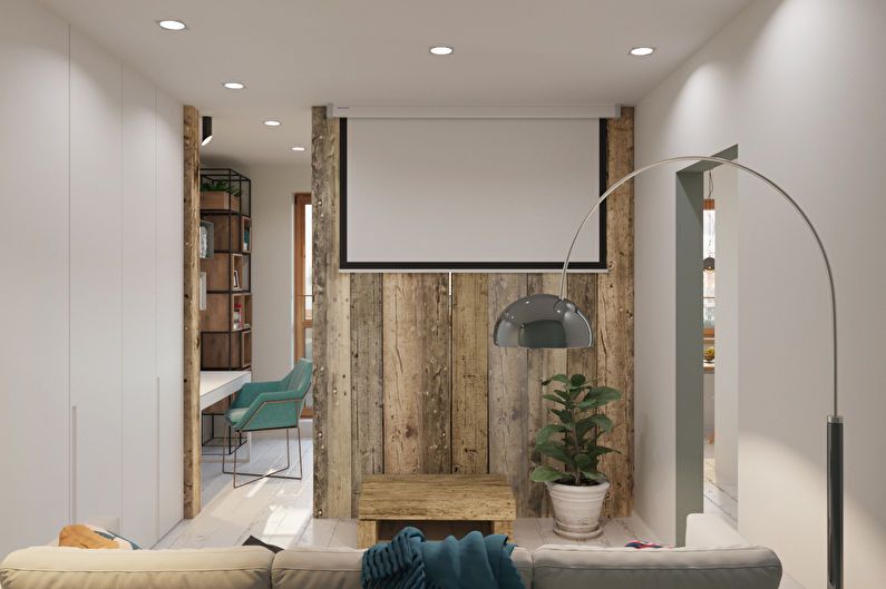 Návrh jednoizbového bytu v štýle minimalizmu