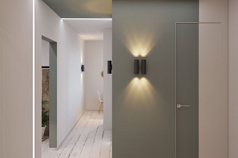 Design av en ett-rums lägenhet i stil med minimalism