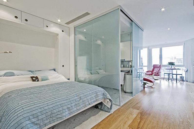 Diseño interior de un apartamento de una habitación de 30 metros cuadrados. - Foto