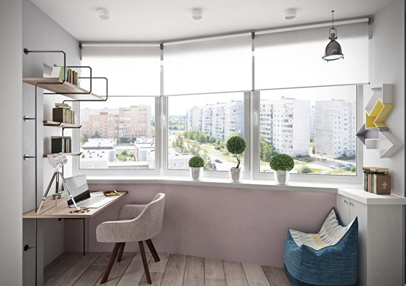 Jednoizbový byt 40 m2 pre trojčlennú rodinu - interiérový dizajn