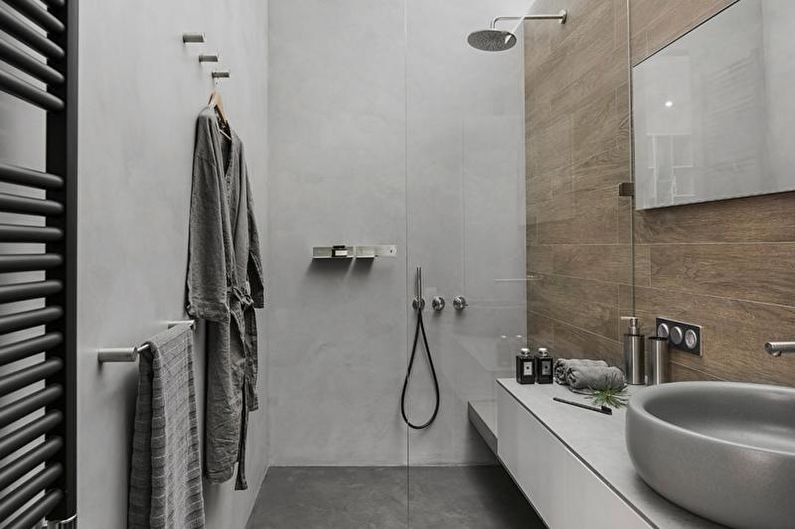 Diseño interior de un baño combinado - foto
