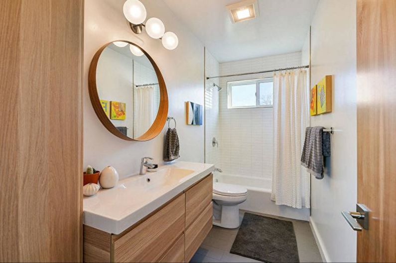 Interiérový dizajn kombinovanej kúpeľne - foto