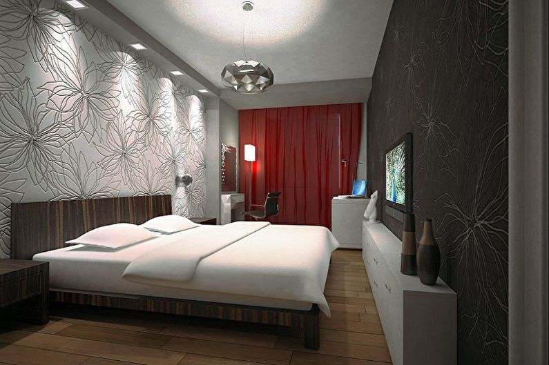 Diseño de dormitorio 15 metros cuadrados. - Iluminación y decoración