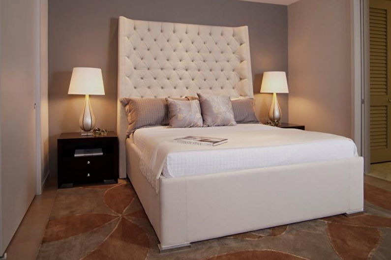 Oblikovanje spalnice 9 m2 v sodobnem slogu