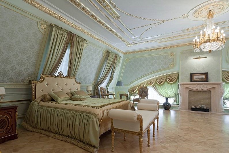 Dormitorio ático clásico - Diseño de interiores