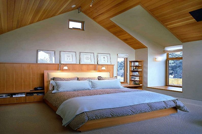 עיצוב חדר שינה בעליית הגג - גימור רצפה