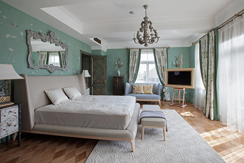 Diseño de dormitorio clásico - Decoraciones de pared