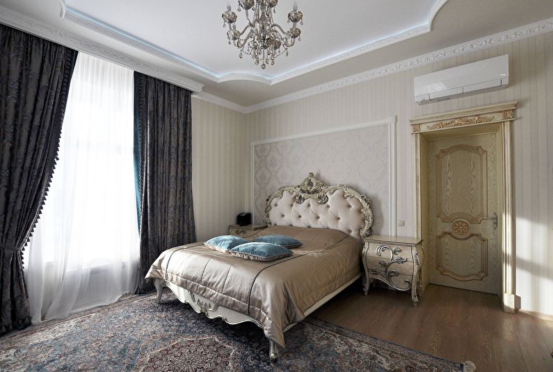 Diseño de dormitorio clásico - Acabado del piso