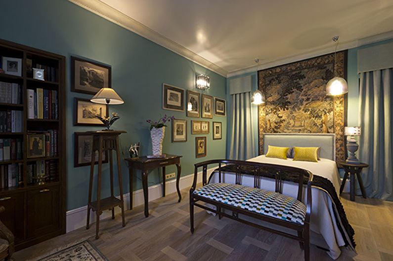 Design interior dormitor în stil clasic - fotografie