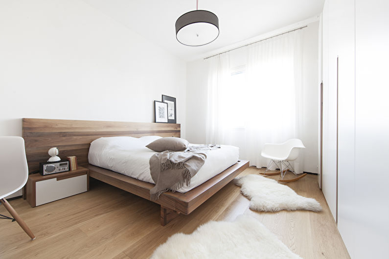 עיצוב חדר שינה מודרני - גימור תקרה