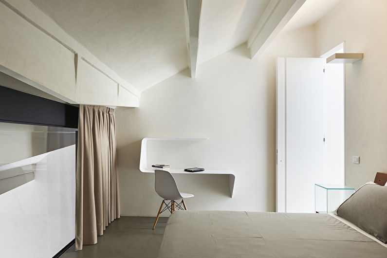 Dormitorio pequeño y moderno - Diseño de interiores
