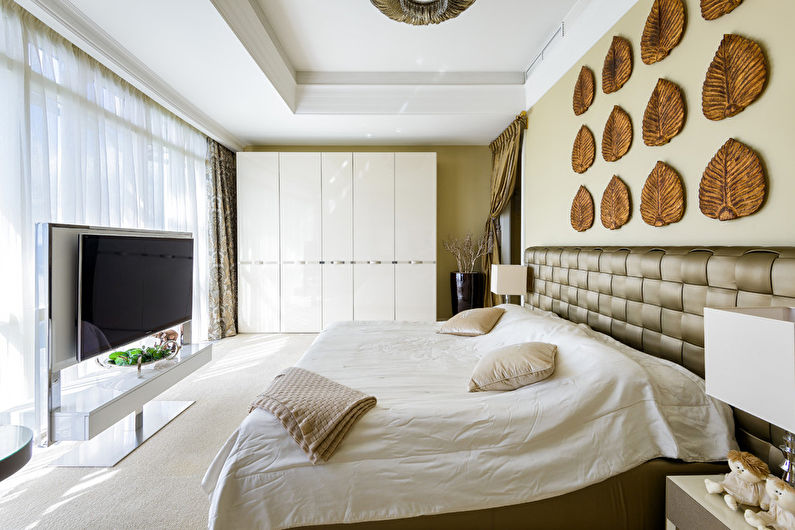 Interiørdesign av et soverom i en moderne stil - foto