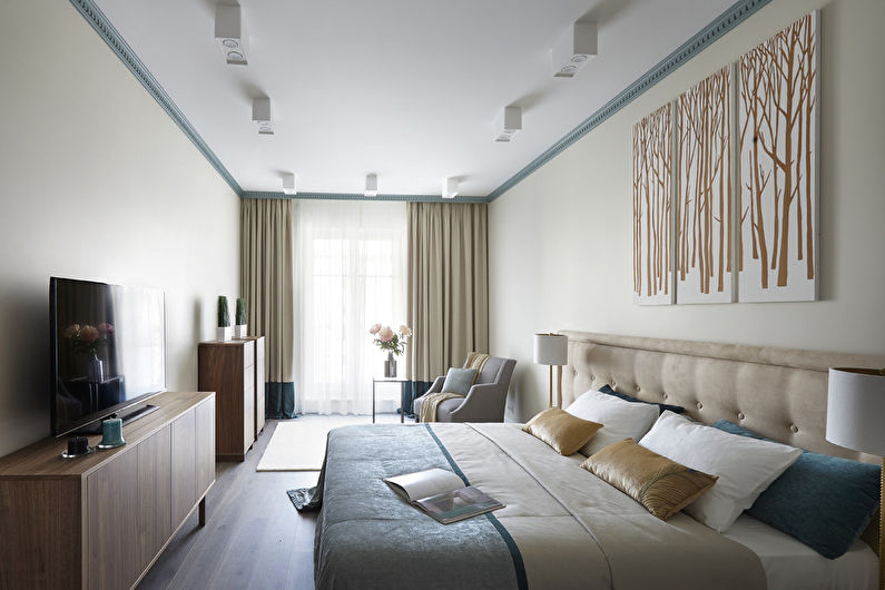 Design interior al unui dormitor într-un stil modern - fotografie