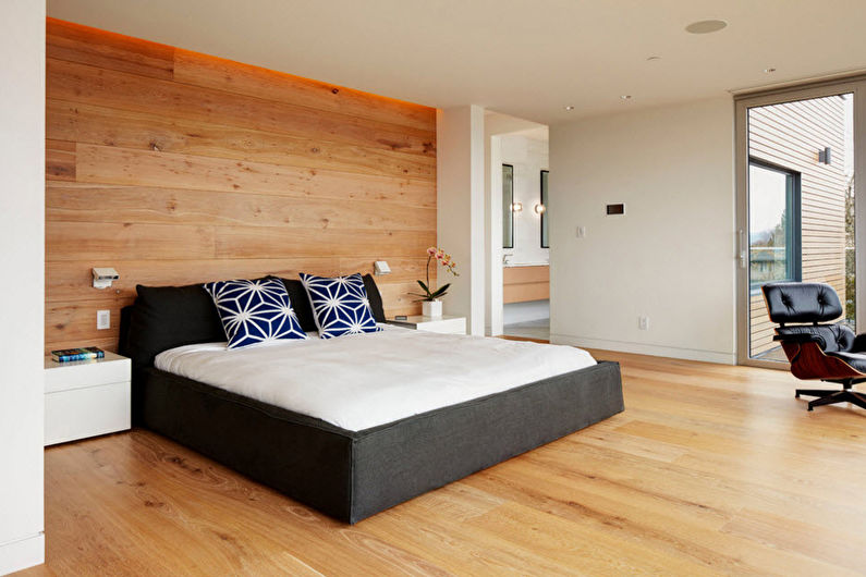 עיצוב פנים של חדר שינה בסגנון מודרני - צילום