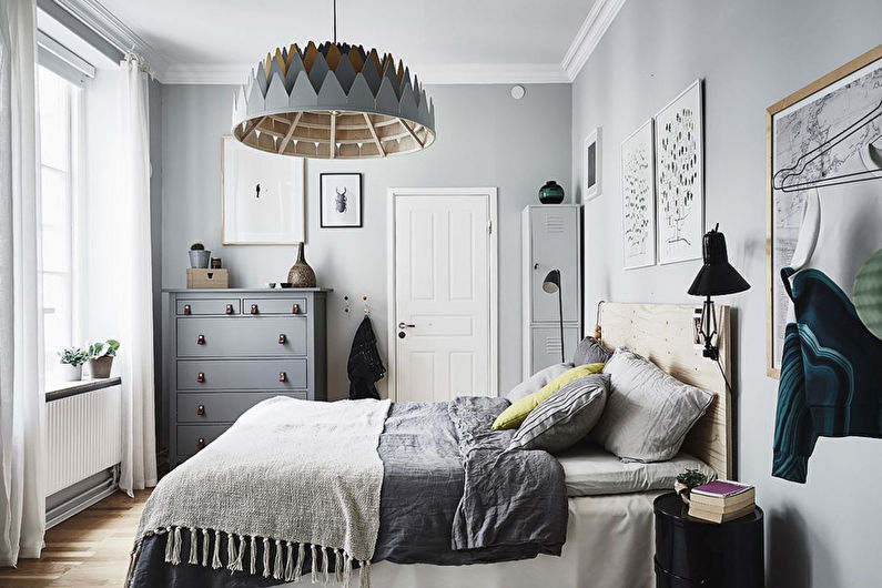 עיצוב פנים של חדר שינה בסגנון מודרני - צילום