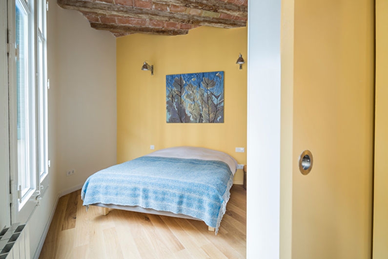 Dormitor galben galben - Design interior