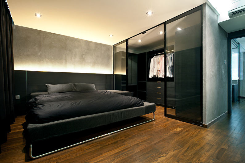 Design dormitor în stil mansardă - Finisaj de tavan