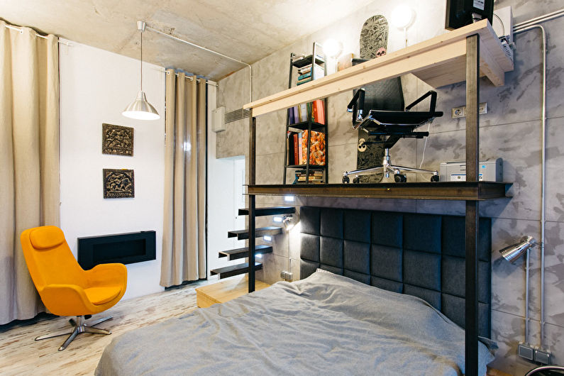 Loft Style Bedroom Design - Mobilier