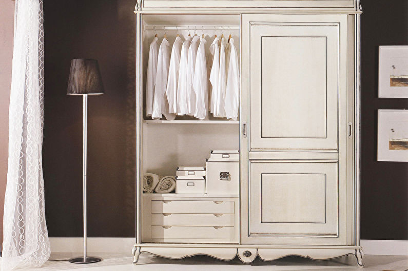 Móveis de quarto estilo provençal - guarda-roupa