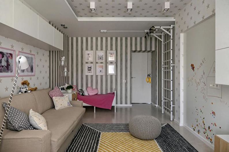 Barnerom - Design av en treroms leilighet