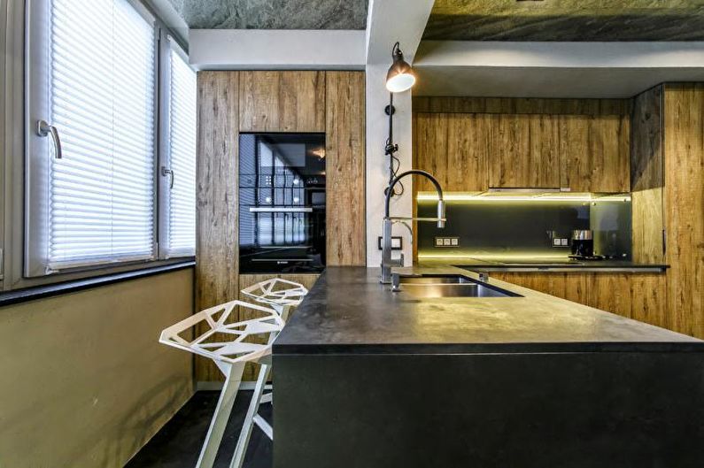 Interiørdesign av en treroms leilighet - foto