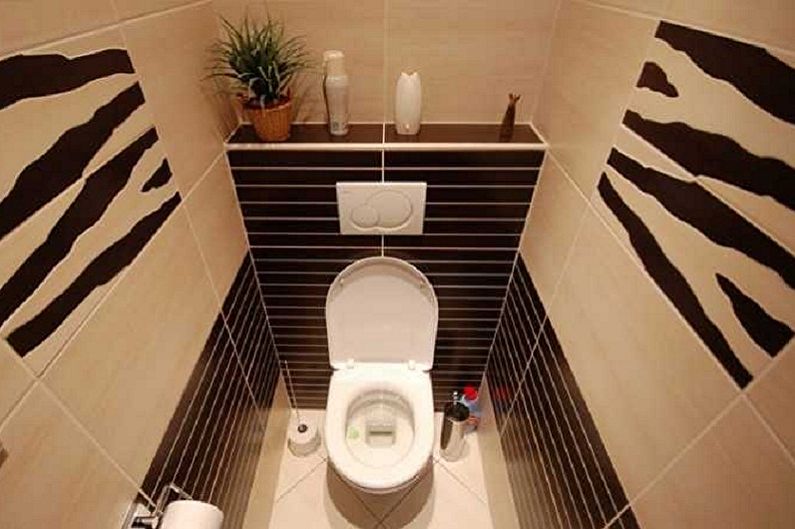 Toalettdesign i Khrusjtsjov - Belysning og innredning