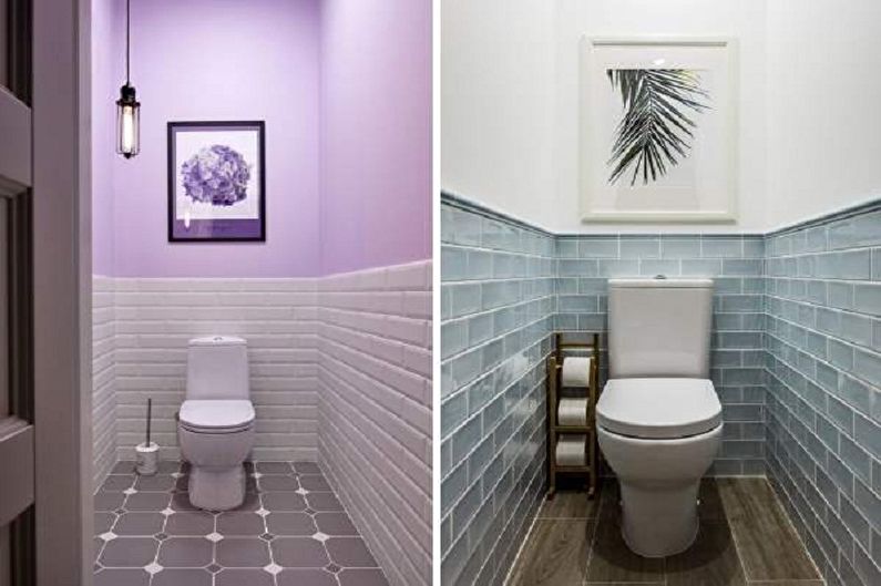 Toalett i Khrusjtsjov i retrostil - Interiørdesign