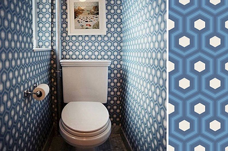 Design interior toaletă în Hrușciov - foto