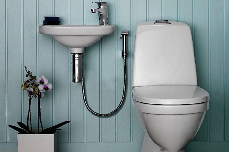 Toalett interiørdesign i Khrusjtsjov - foto