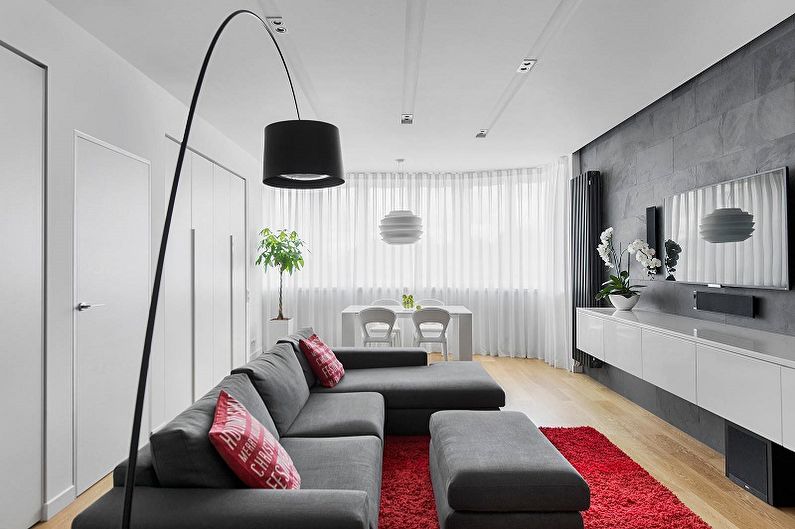 Úzky dizajn obývačky - Vlastnosti
