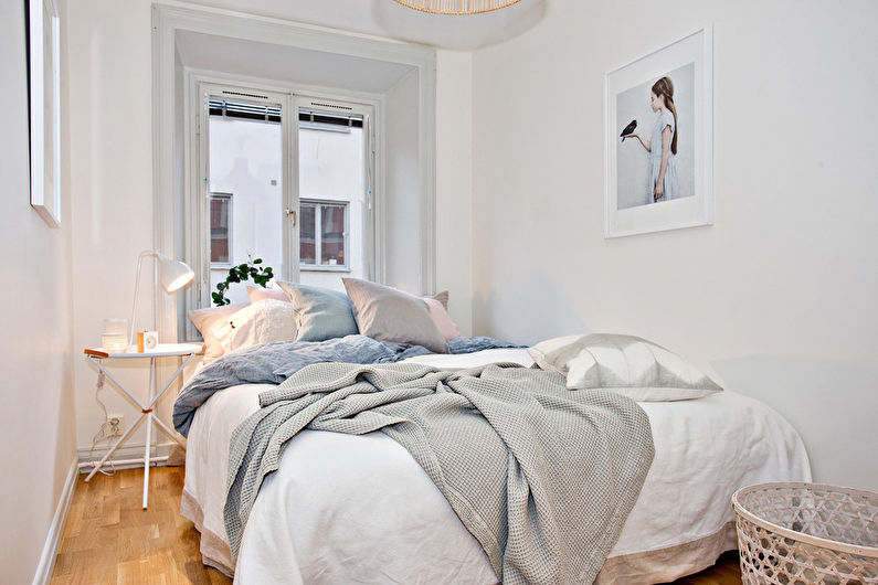Wąski projekt sypialni: 50 pięknych pomysłów