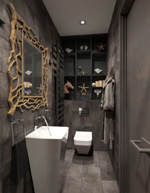 Diseño oscuro: ¿oscuro o acogedor? (235 + Fotos) Interior inusualmente elegante y moderno (dormitorio, sala de estar, cocina, baño)
