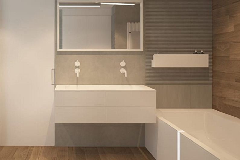 Łazienka 3 m.kw. w stylu minimalizmu - Projektowanie wnętrz