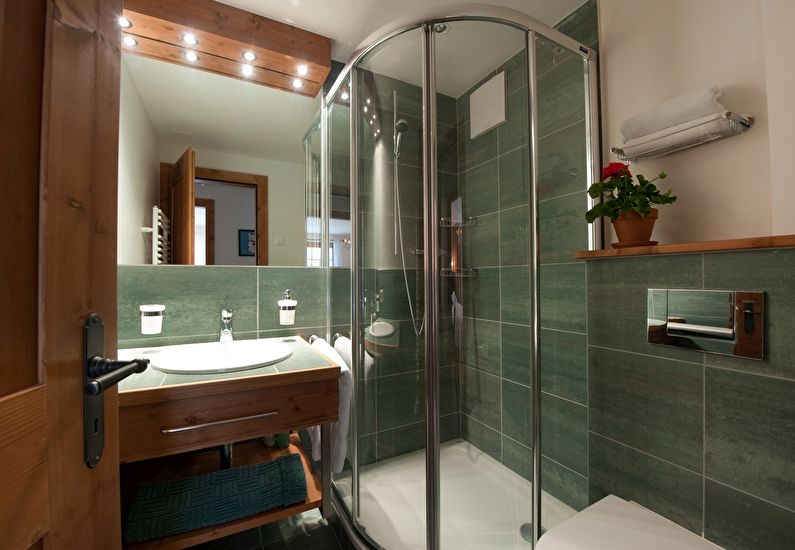 Kúpeľňa 4 m2 v modernom štýle - interiérový dizajn