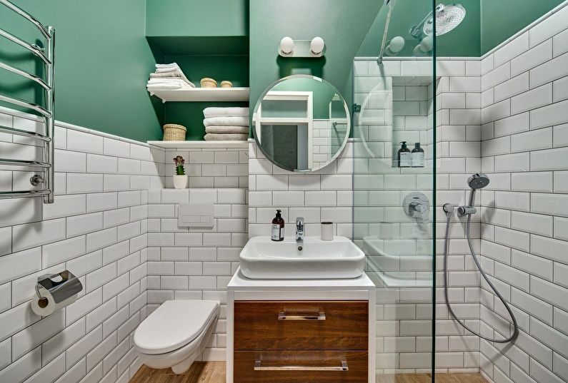 Kúpeľňový dizajn 4 m2 (60 fotografií)