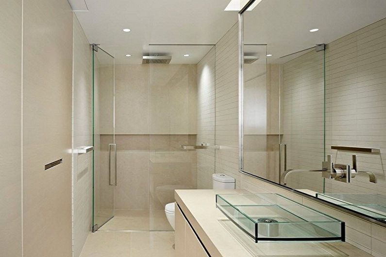 Casa de banho 6 m² em estilo de alta tecnologia - design de interiores