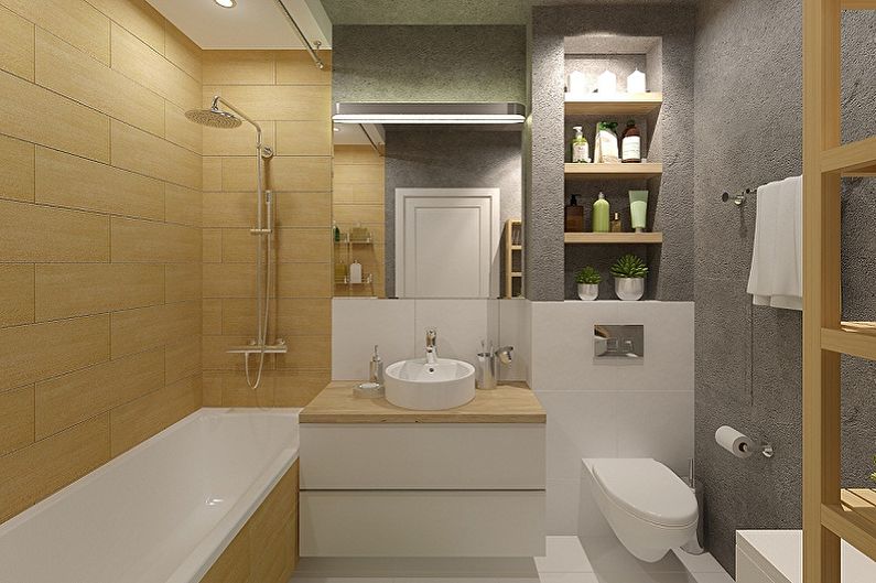 Projeto do banheiro 6 m². (85 imagens)