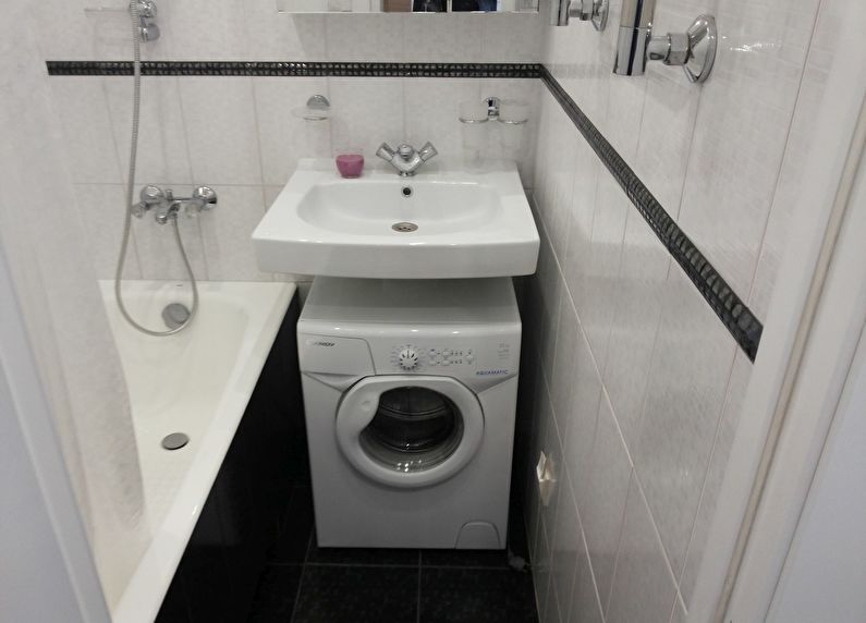 Σχεδιασμός μπάνιου στο Χρουστσόφ - πλυντήριο ρούχων
